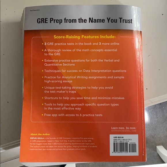 McGraw Hill GRE Test Prep Book - Picture 2 of 3